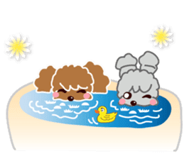 Poodle brother sticker #13589227