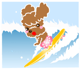 Poodle brother sticker #13589228