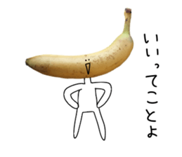 Surreal banana sticker #13589258