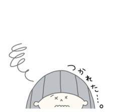 Bobbed hair and the rice ball 2 sticker #13589466