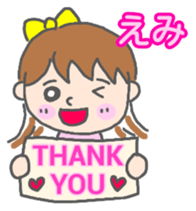 Emi woman Sticker sticker #13589684