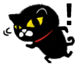 Round and black sticker #13589891