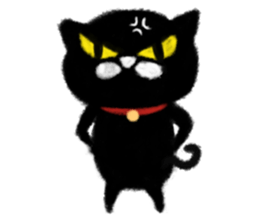 Round and black sticker #13589893