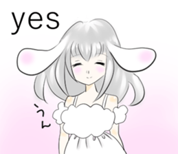 usamimi cute girl sticker #13589966