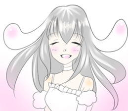 usamimi cute girl sticker #13589975