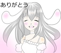 usamimi cute girl sticker #13589981