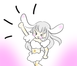 usamimi cute girl sticker #13589986