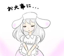 usamimi cute girl sticker #13589989