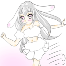usamimi cute girl sticker #13590003
