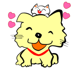Heartful animal sticker #13590036