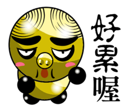 Collection of green pig riffraff sticker #13590345