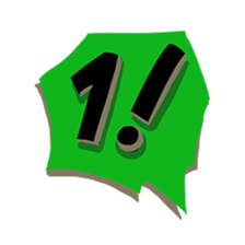 Comic Text Sticker sticker #13590414