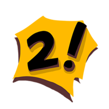 Comic Text Sticker sticker #13590415