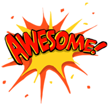 Comic Text Sticker sticker #13590419