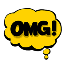 Comic Text Sticker sticker #13590434