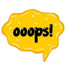 Comic Text Sticker sticker #13590435