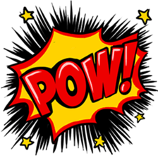 Comic Text Sticker sticker #13590438