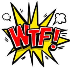 Comic Text Sticker sticker #13590448
