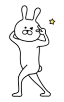 Cheeky rabbit 1 sticker #13590544