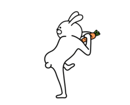 Cheeky rabbit 1 sticker #13590565