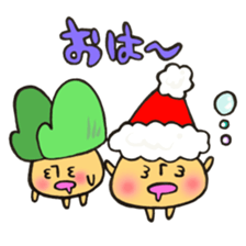 Mr. winter mushroom The Christmas ver sticker #13590926