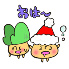 Mr. winter mushroom The Christmas ver sticker #13590926