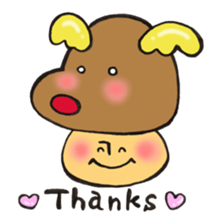 Mr. winter mushroom The Christmas ver sticker #13590931