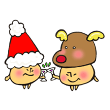 Mr. winter mushroom The Christmas ver sticker #13590934