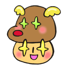 Mr. winter mushroom The Christmas ver sticker #13590943