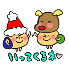 Mr. winter mushroom The Christmas ver sticker #13590956