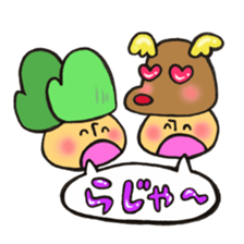 Mr. winter mushroom The Christmas ver sticker #13590962