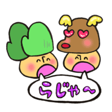 Mr. winter mushroom The Christmas ver sticker #13590962