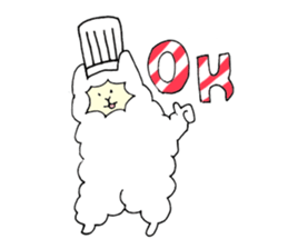 Pastry alpaca sticker #13591240