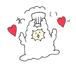 Pastry alpaca sticker #13591241