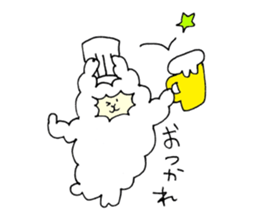 Pastry alpaca sticker #13591242