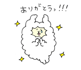 Pastry alpaca sticker #13591246