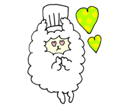 Pastry alpaca sticker #13591247