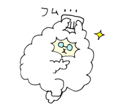 Pastry alpaca sticker #13591259