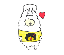 Pastry alpaca sticker #13591266