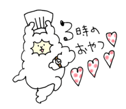 Pastry alpaca sticker #13591270