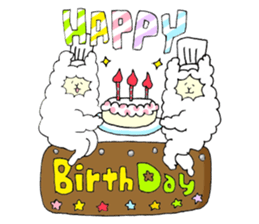 Pastry alpaca sticker #13591274