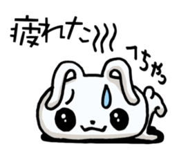 Basic white rabbit sticker #13591803