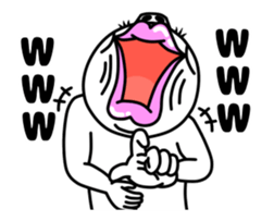 An annoying woman It moves. sticker #13592309