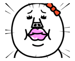 An annoying woman It moves. sticker #13592311