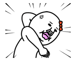 An annoying woman It moves. sticker #13592316