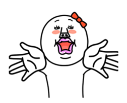 An annoying woman It moves. sticker #13592318