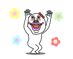 An annoying woman It moves. sticker #13592320