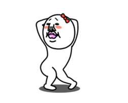 An annoying woman It moves. sticker #13592321