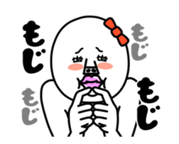 An annoying woman It moves. sticker #13592322