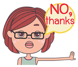 honey lemon girl with glasses sticker #13592395